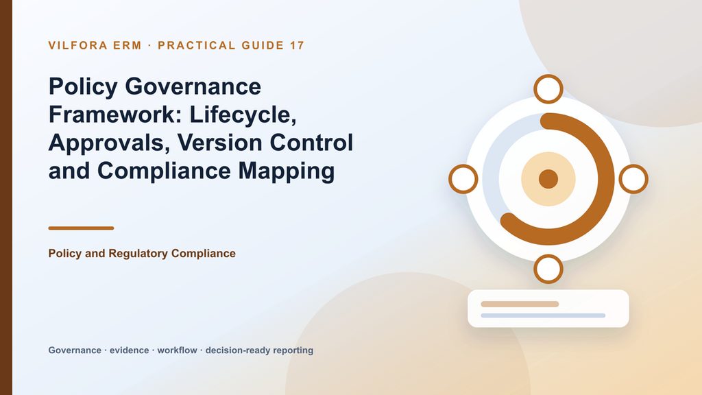 Policy governance and compliance monitoring workspace in Fasperion ERM