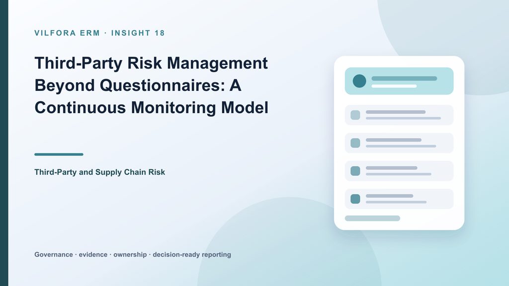 Continuous third-party risk lifecycle from onboarding and due diligence to monitoring, incidents, remediation and exit